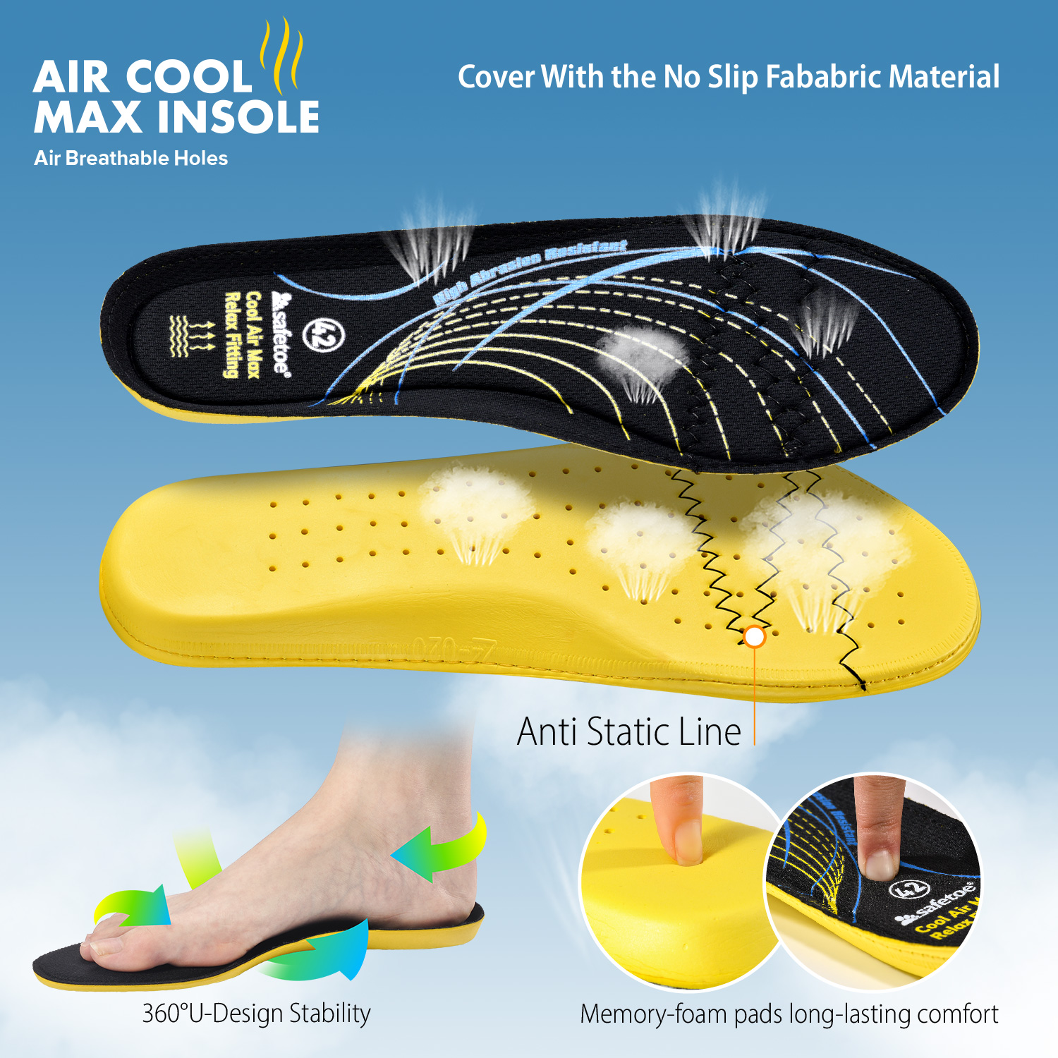 memory insole palmilha de memória