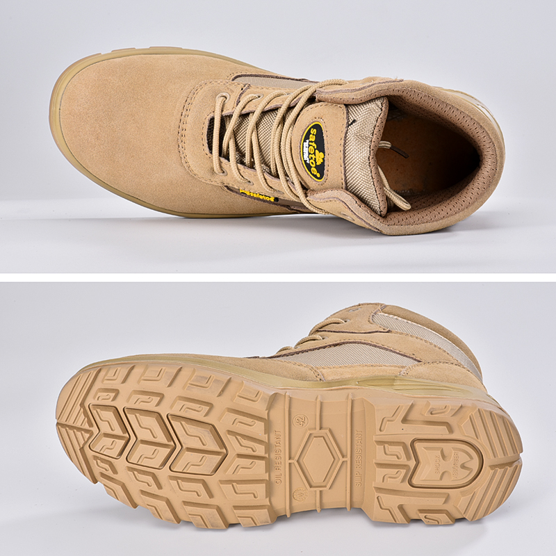 Botas de trabalho de segurança do exército M-8515 bege
