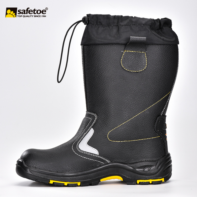 Botas de segurança para soldagem com biqueira de aço Sapatos de segurança para soldador H-9426 novo