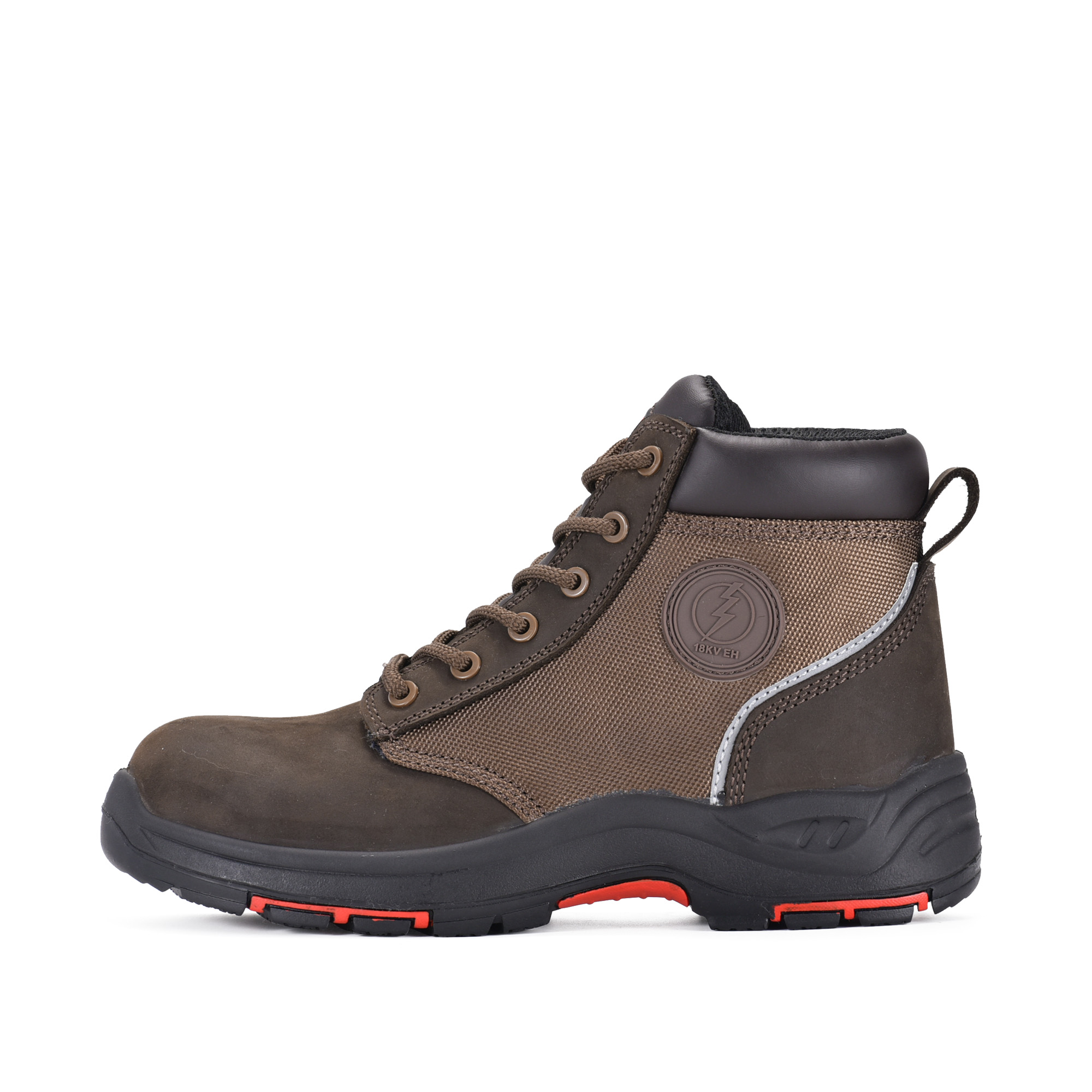Botas de trabalho de segurança com classificação EH de borracha para isolamento de risco elétrico M-8581