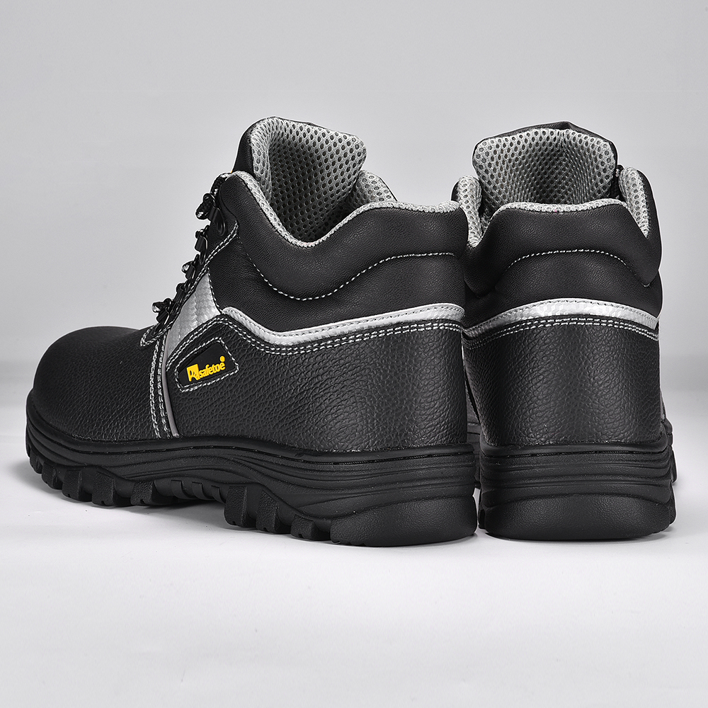 Botas de trabalho de segurança com biqueira de aço resistente a óleo e deslizamento M-8027RB