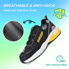Sapatos de segurança de trabalho de verão com biqueira de alumínio antiderrapante para trabalhadores de logística L-7609 amarelo