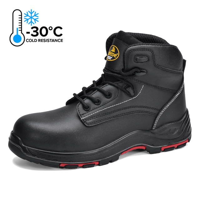 Melhores sapatos de segurança para inverno frio botas de segurança para trabalho em sala fria M-8356RB