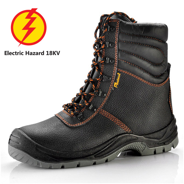 Botas de segurança dielétrica de risco elétrico com bico composto Botas de trabalho com classificação EH