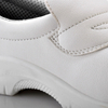 Sapatos de segurança de trabalho com bico composto branco para chef de cozinha