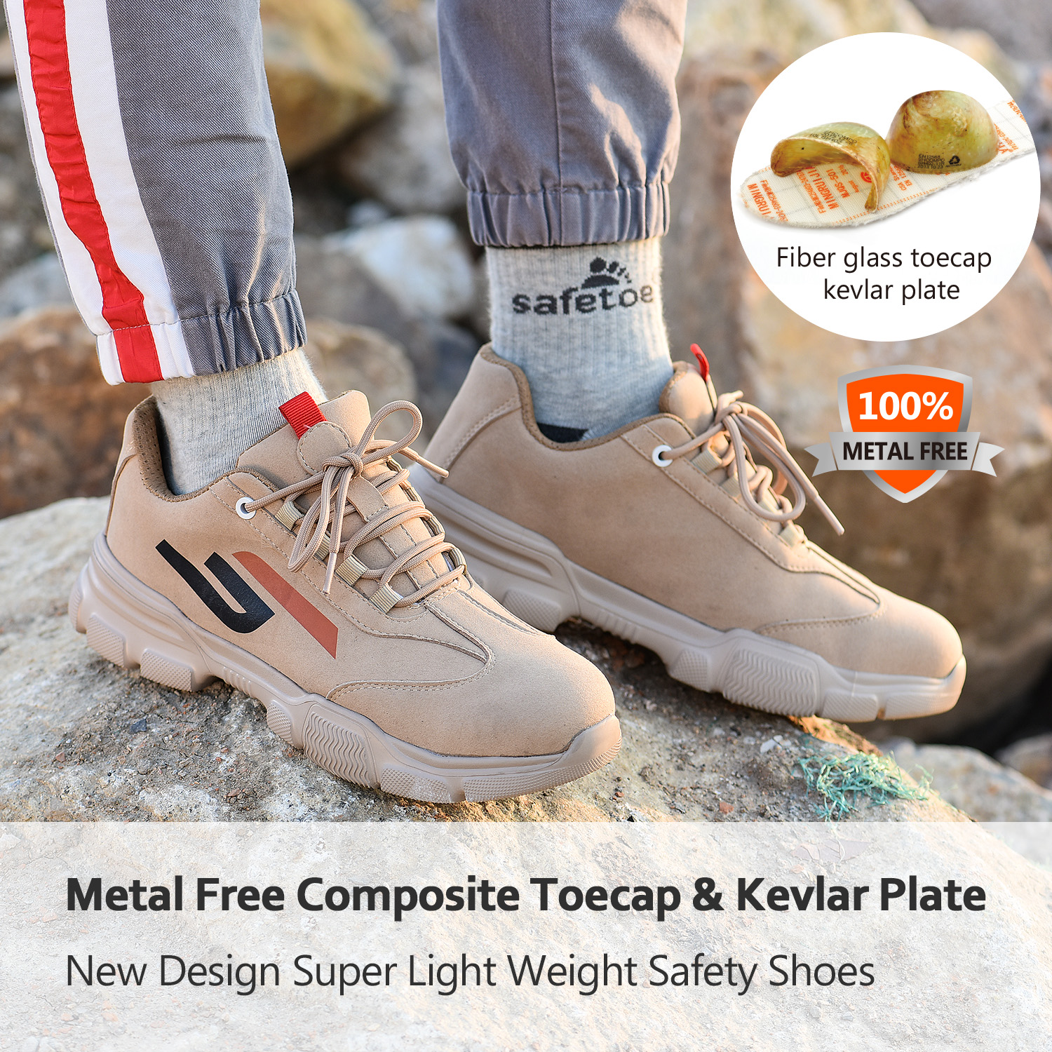 Sapatos de segurança esportivos superconfortáveis ​​L-7388