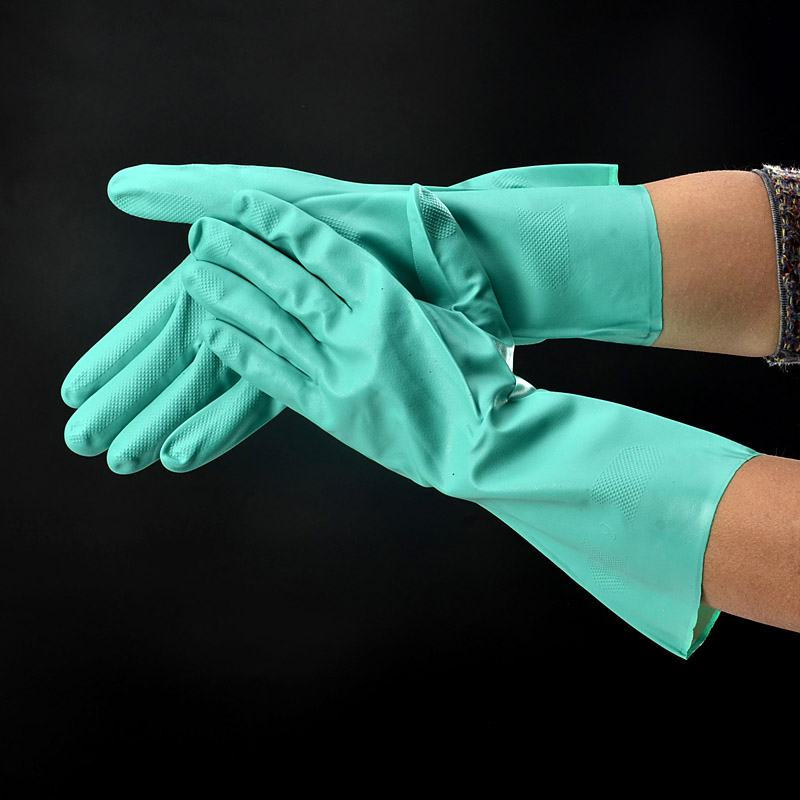 Luvas de Trabalho Resistentes a Produtos Químicos FL-0056 Verde