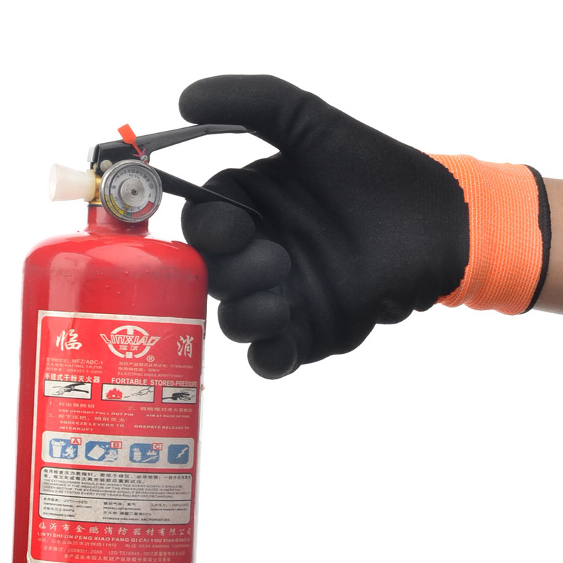 Luvas de Trabalho Industrial Revestidas de Látex FL-LFM4011W 