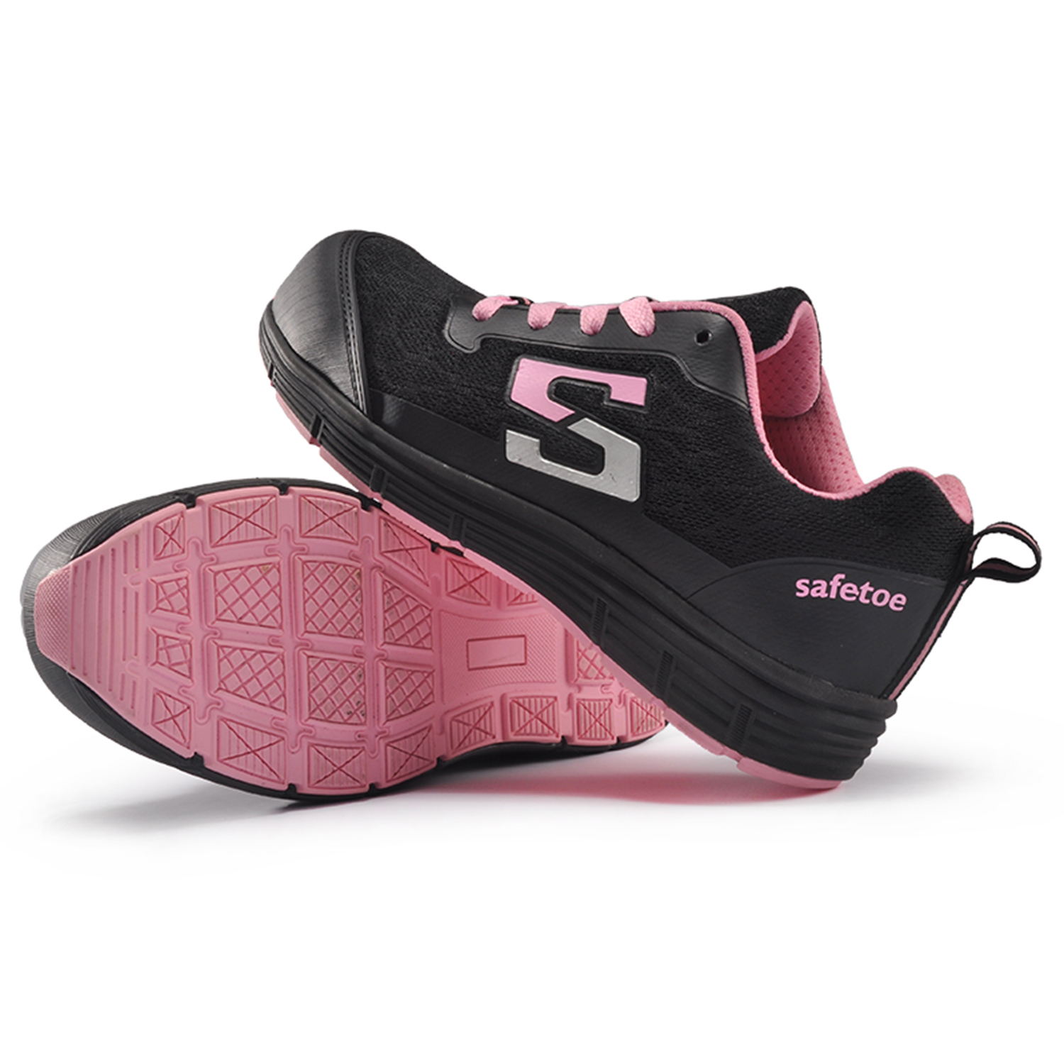 Sapatos de trabalho femininos femininos de construção industrial femininos casuais antiderrapantes