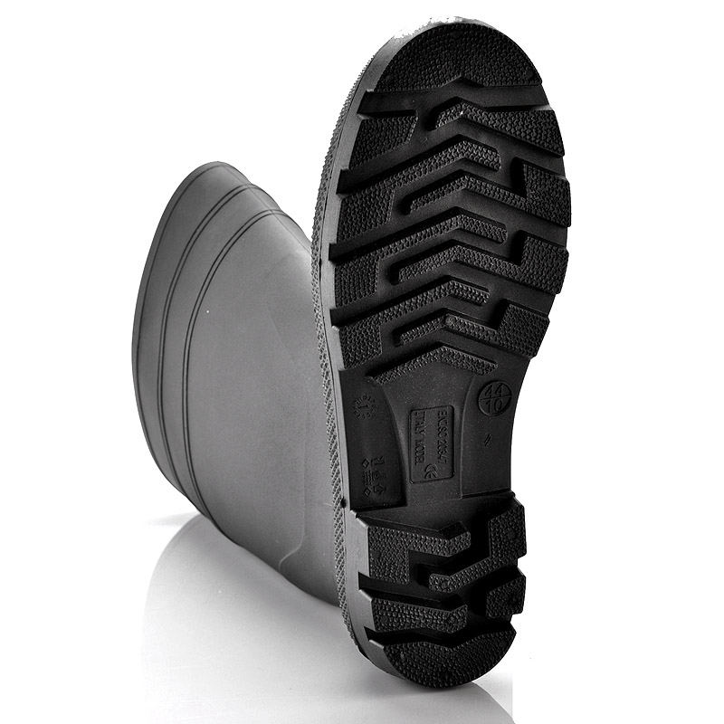 Botas de goma de chuva de PVC W-6036 Preto
