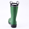 Botas de chuva forro de pele W-6037 verde baixo