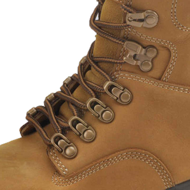 Botas de trabalho de segurança de couro industrial M-8364 marrom
