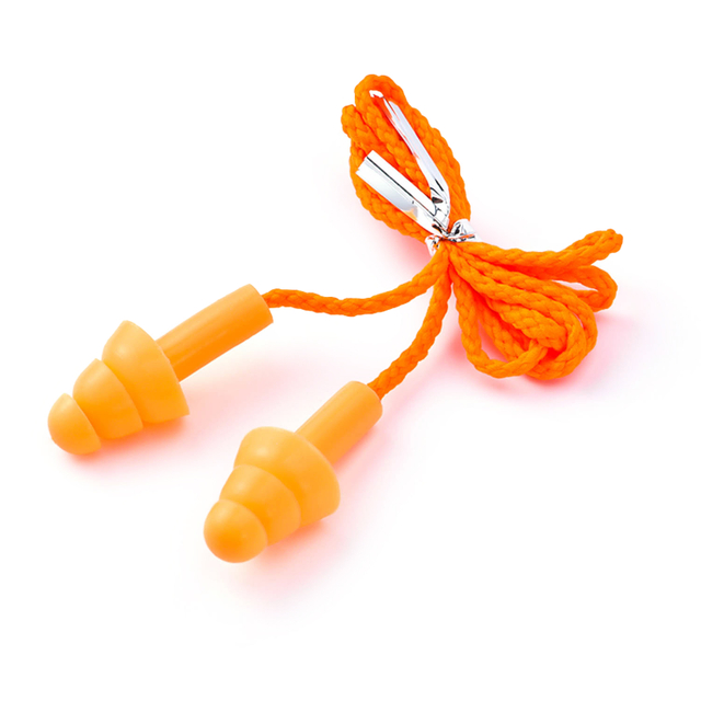 Proteção Auditiva Com Fio EC-2001C Laranja