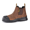 Botas de trabalho de mineração com biqueira de aço com punho de escada aprovadas M-8025NBLG
