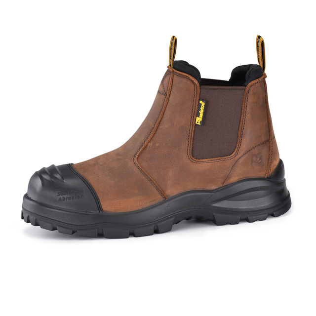 Botas de trabalho de mineração com biqueira de aço com punho de escada aprovadas M-8025NBLG