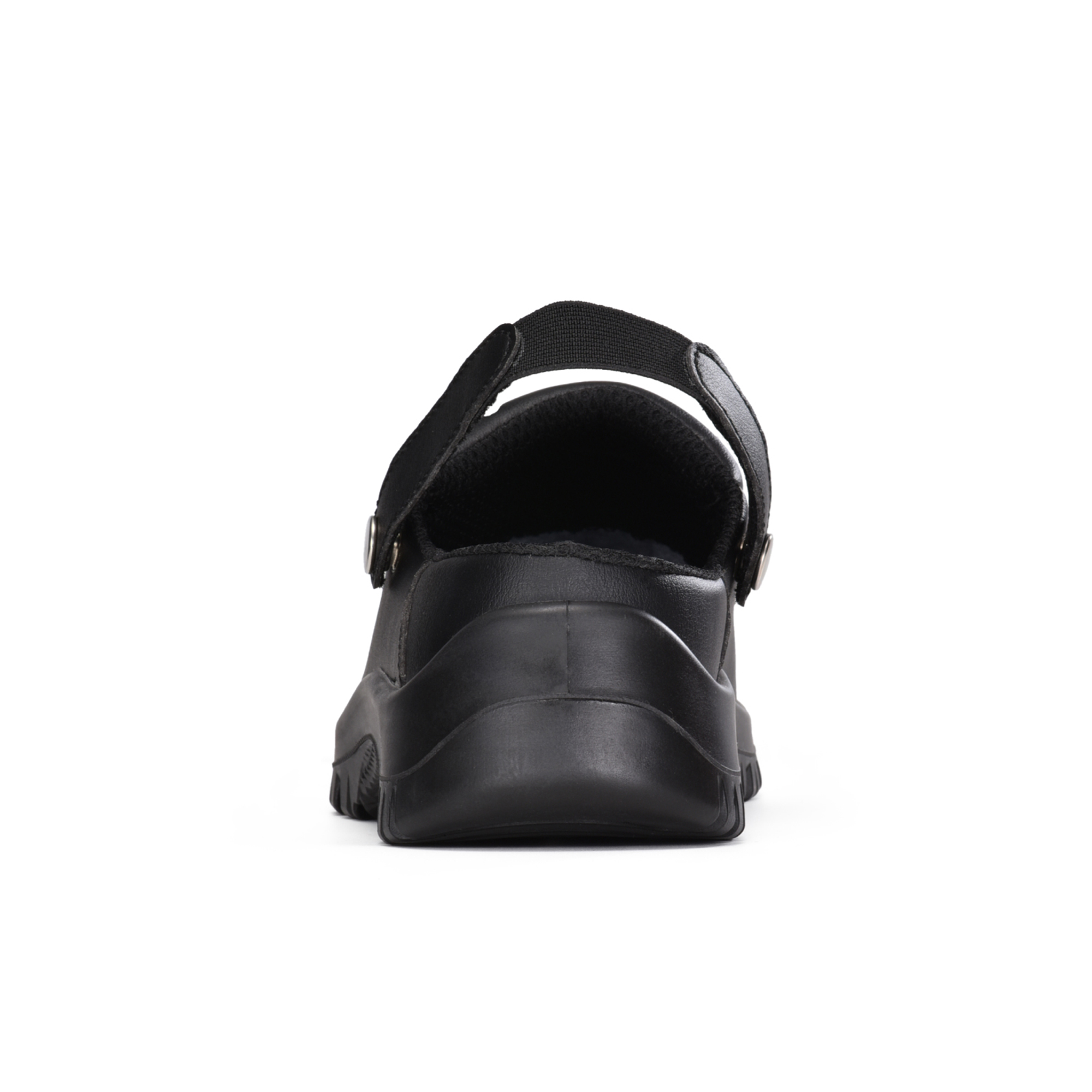 Sapatos de trabalho para cozinha com biqueira de aço para chef da indústria alimentícia CleanShield SB | L-7096BK