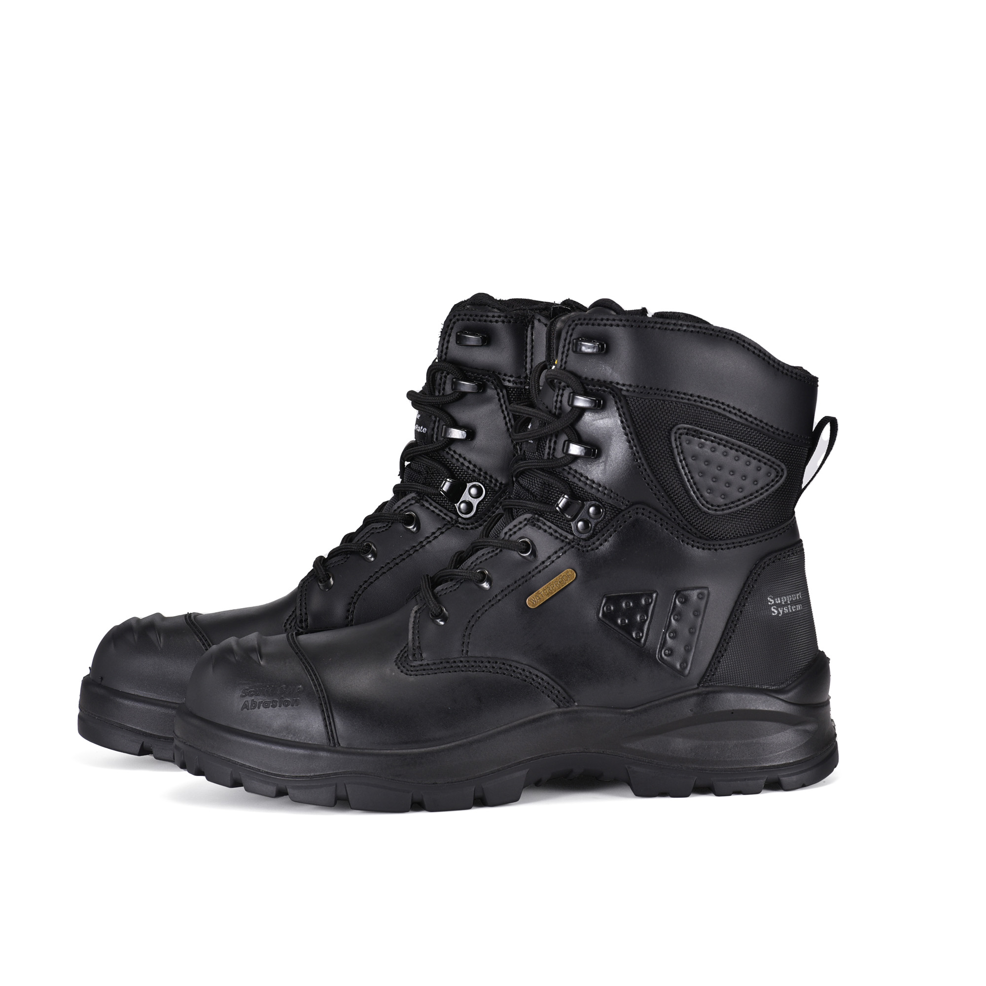 Botas de segurança para mineração Membrana impermeável com biqueira composta M-8580 preta
