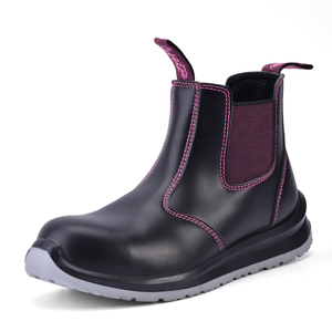 Safetoe Botas de segurança femininas Chelsea Slip-On | Passeio Lunar M-8025FM