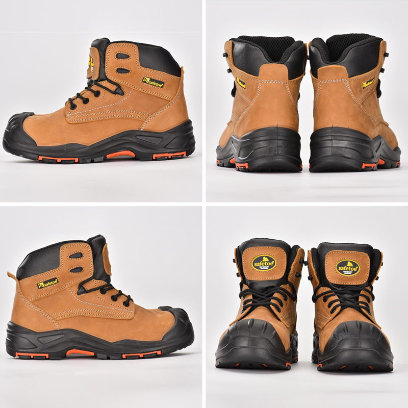 Botas de trabalho M-8356RB sem bico composto sem metal S3