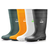 Botas Wellington Ocupacionais - Botas de chuva de trabalho em PVC à prova d'água para uso externo e de limpeza Amarelo