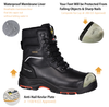 Botas de segurança de inverno com isolamento preto | Botas de trabalho com biqueira composta à prova d'água H-9552BK