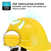 Capacete de segurança de construção ventilado W-018