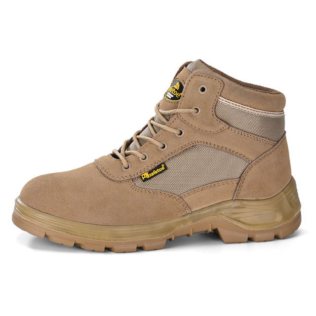 Botas de trabalho de segurança do exército S1P M-8515 bege