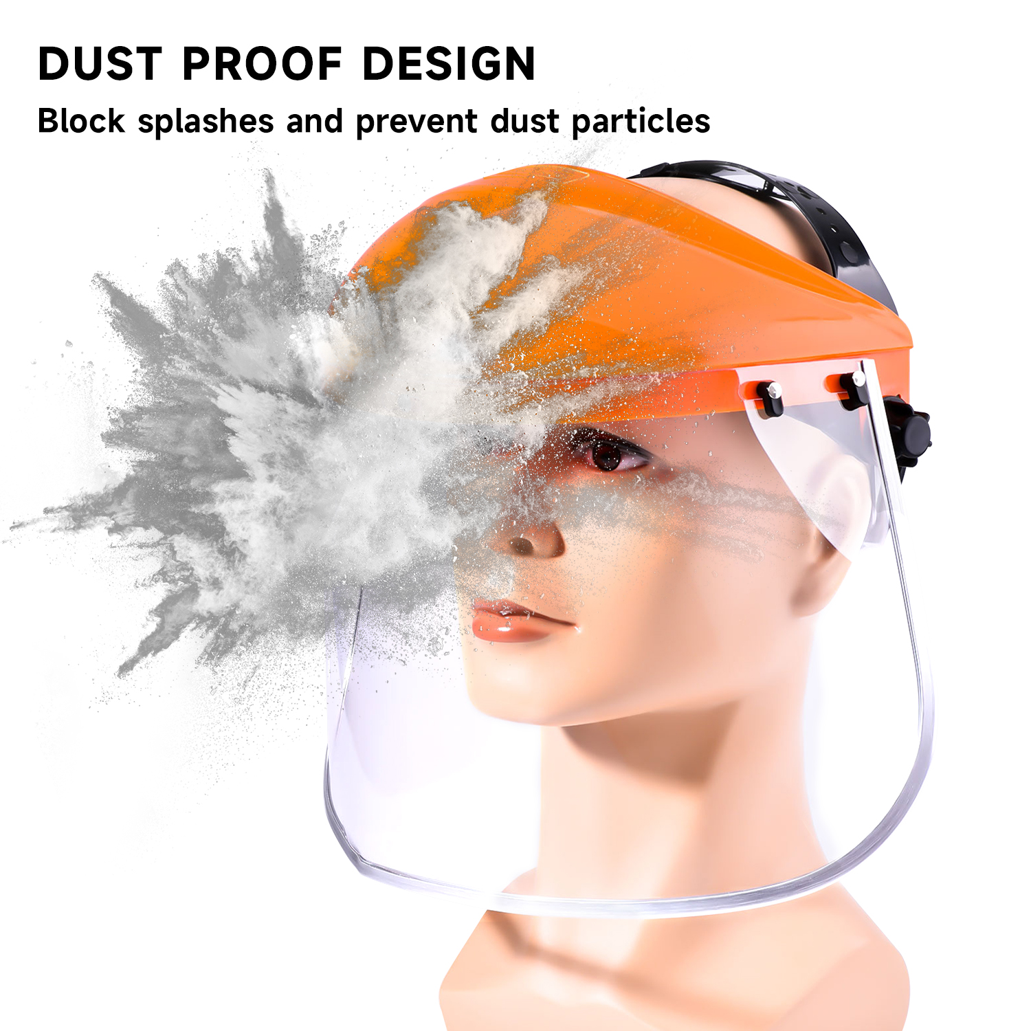 Protetor facial industrial com viseira transparente M-5002A1