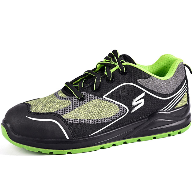 Sapatos de trabalho femininos largos ESD com biqueira de aço