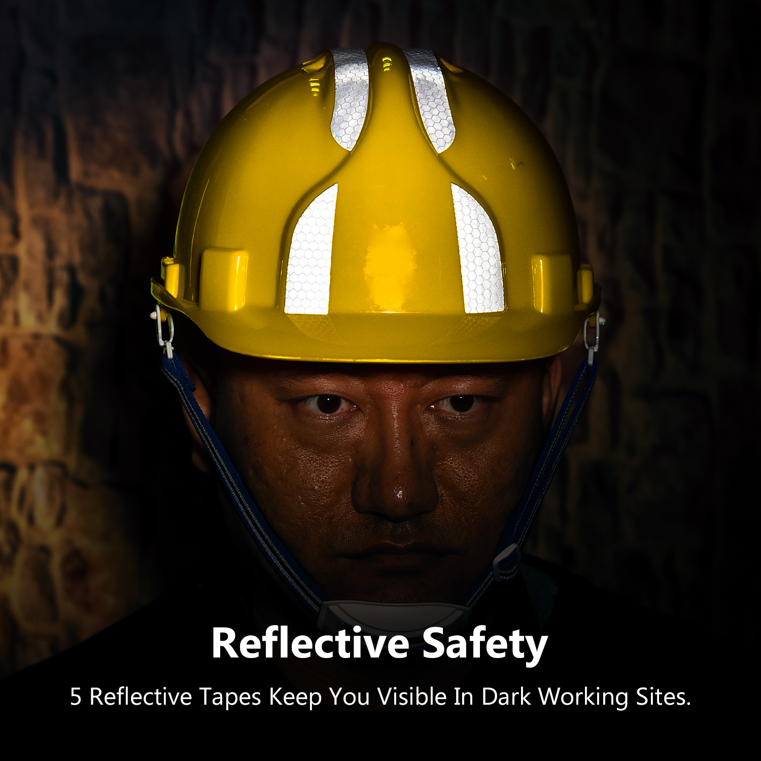 Capacete de segurança estilo americano W-036 amarelo