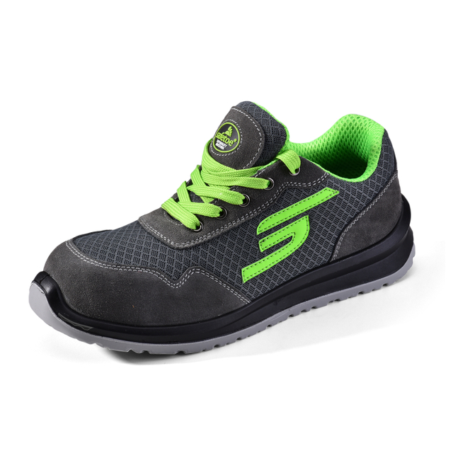 Sapatos de segurança sem metal L-7328 verde