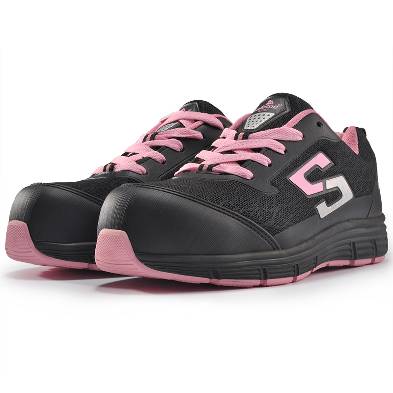 Sapatos de trabalho femininos femininos de construção industrial femininos casuais antiderrapantes