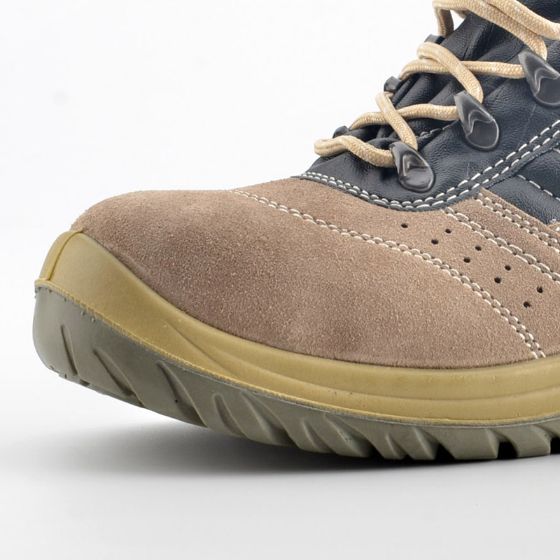 Sapatos de segurança de verão com biqueira de aço L-7268 bege