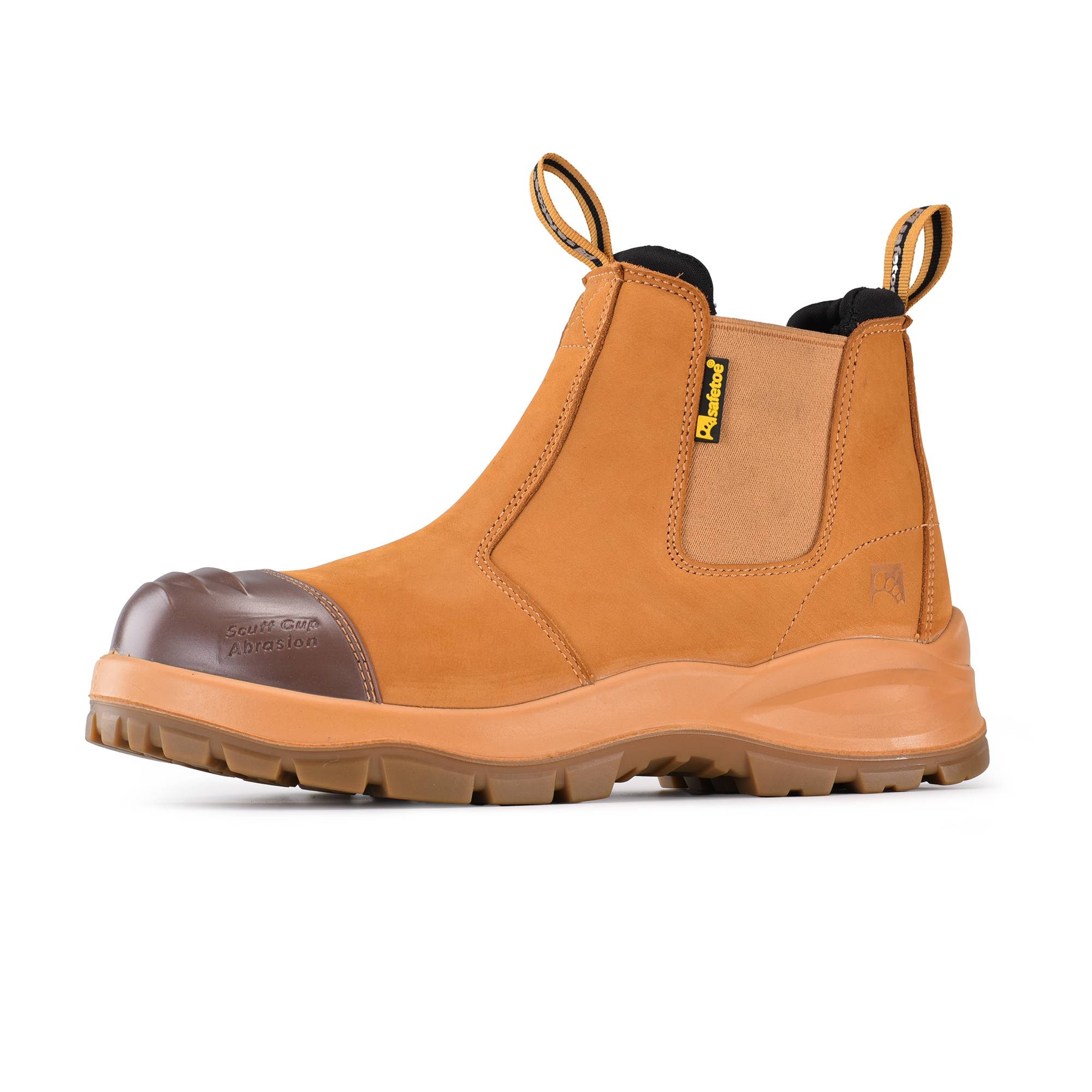 Botas de trabalho para mineração com biqueira de aço com punho de escada M-8025NBYLG