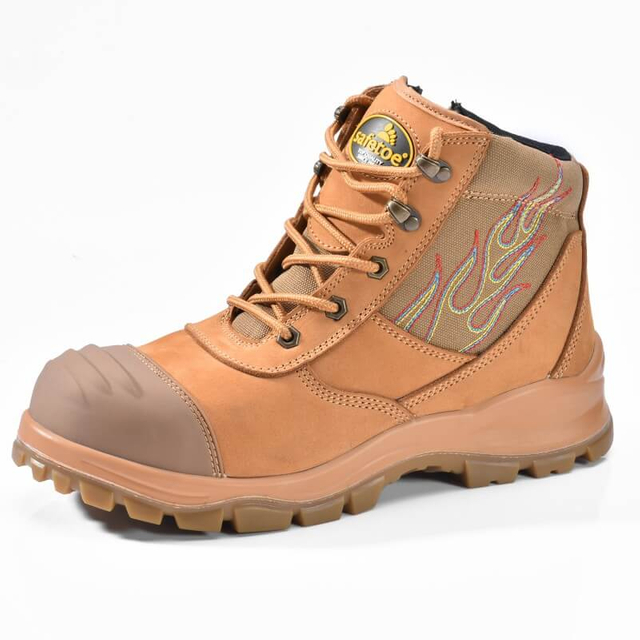 Botas de segurança com design de zíper M-8501