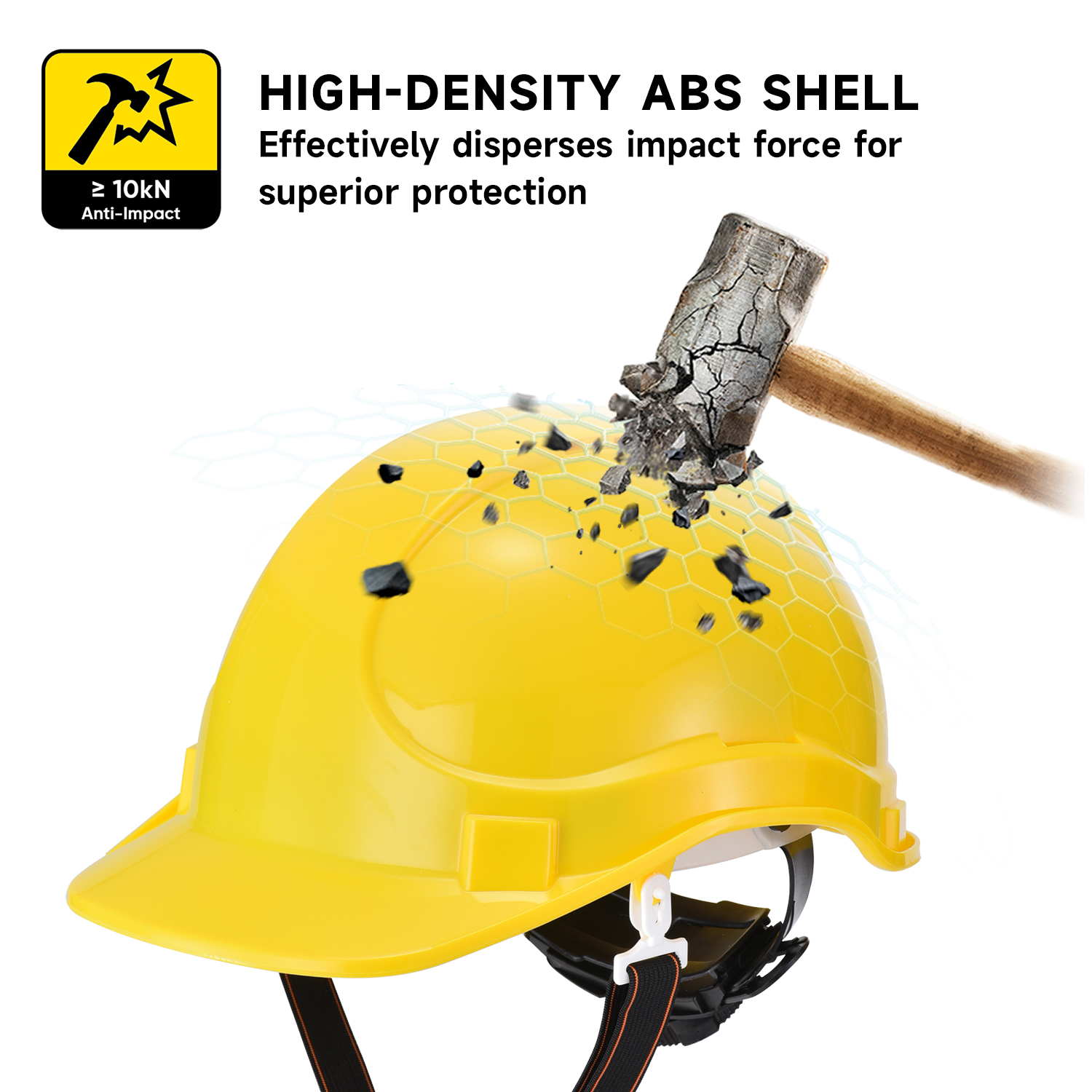 Capacete de segurança de construção ventilado W-018