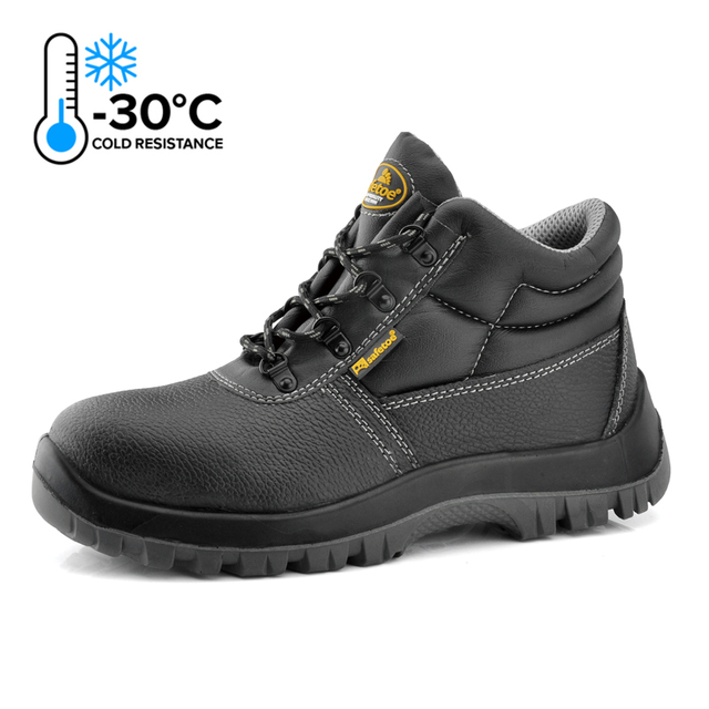 Botas de trabalho de segurança para armazéns com forro de pele falsa para congelador M-8010