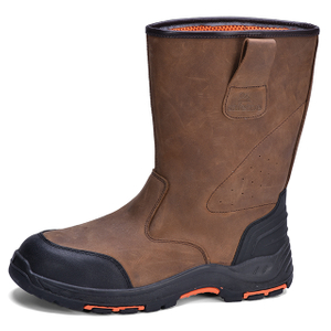Botas de segurança duráveis ​​Best Work Welders Soldadura marrom Kelvar entressola sapatos de segurança H-9437