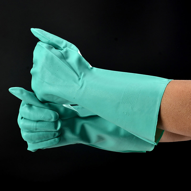 Luvas de Trabalho Resistentes a Produtos Químicos FL-0056 Verde