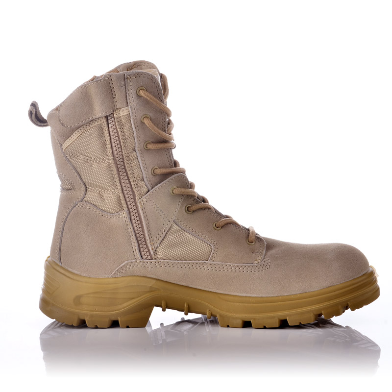 Botas de trabalho da polícia antiderrapantes do exército tático segurança biqueira de aço combate botas militares de trabalho H-9438