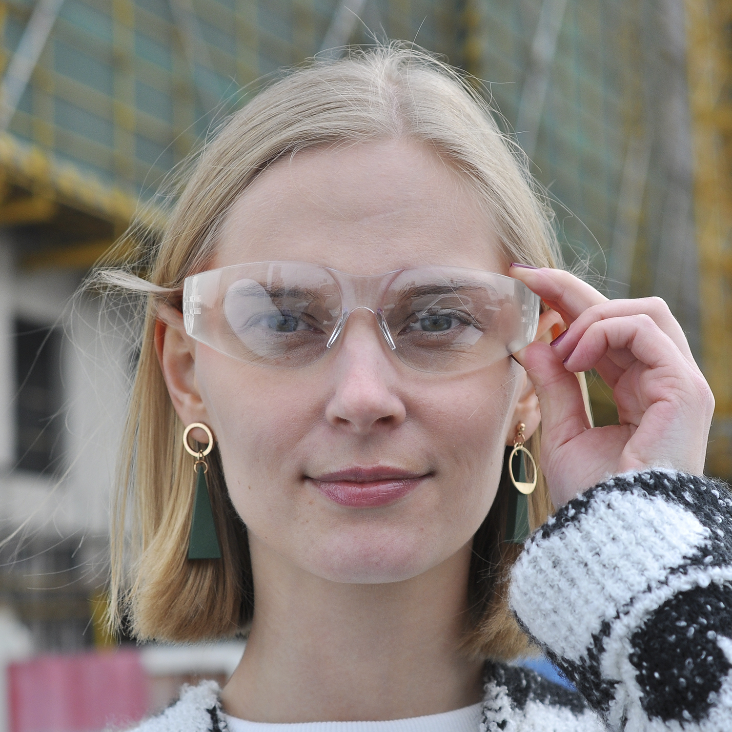 Óculos de segurança aprovados pela ANSI Z87 prontos para uso SG001