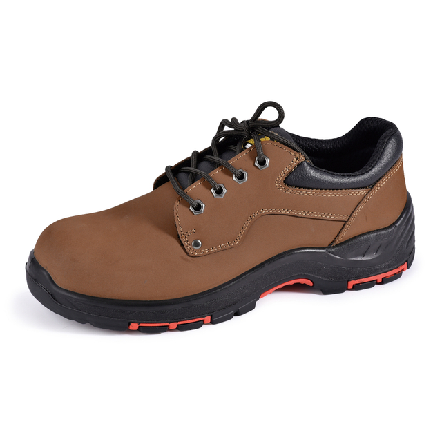 Sapatos de segurança de couro de ajuste largo L-7341