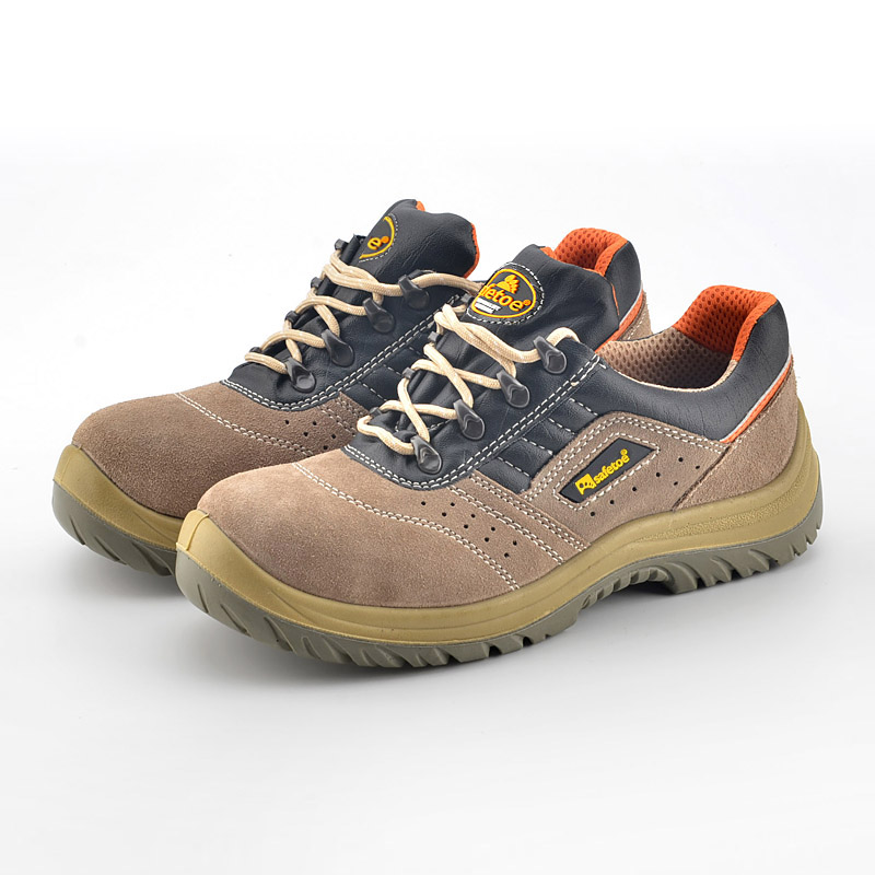 Sapatos de segurança de verão com biqueira de aço L-7268 bege