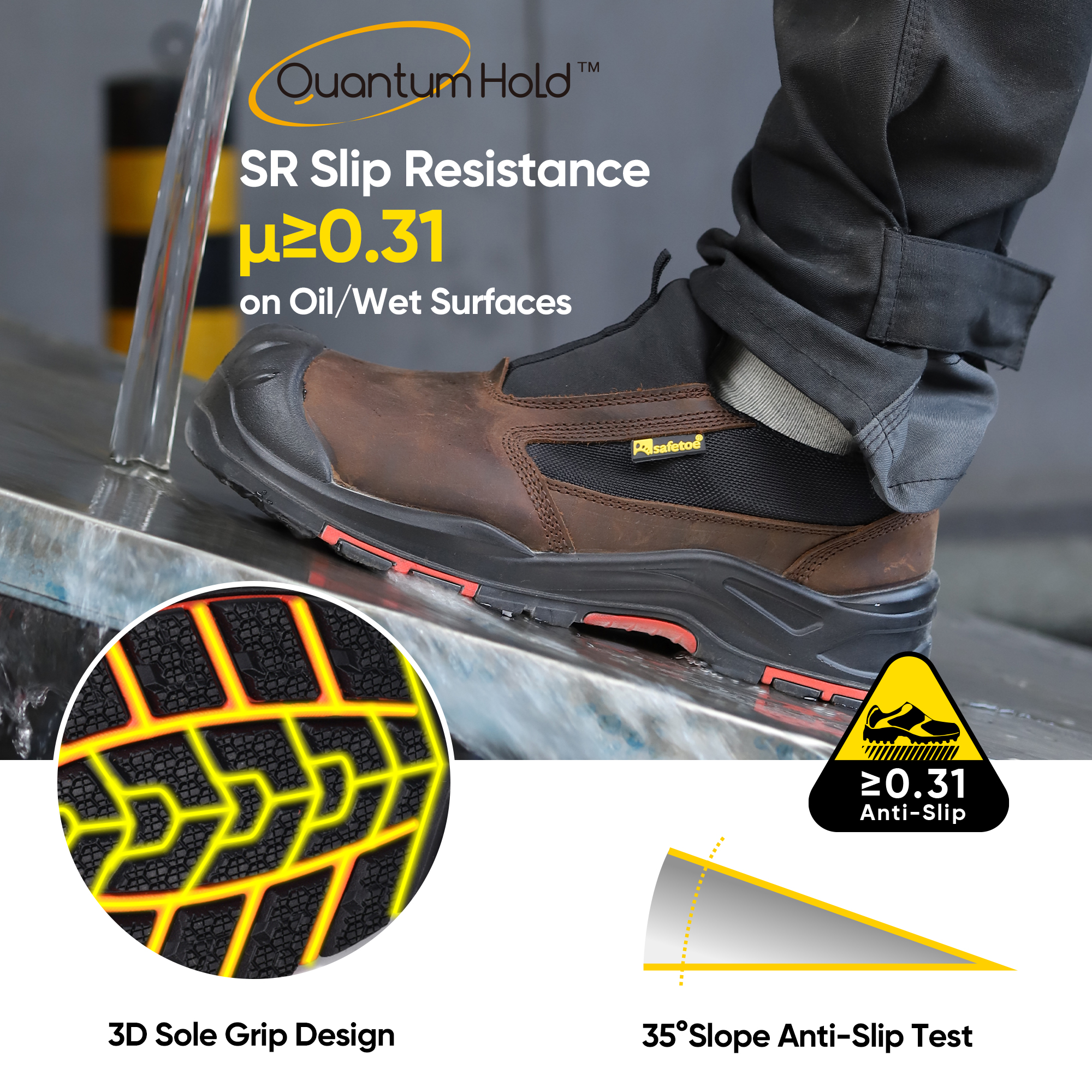 Calçado de segurança elétrica Calçado de segurança de trabalho L-7525 Super