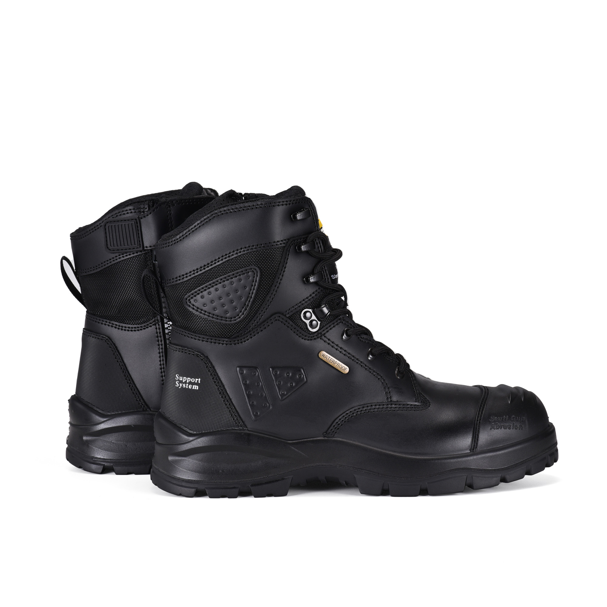 Botas de segurança para mineração Membrana impermeável com biqueira composta M-8580 preta