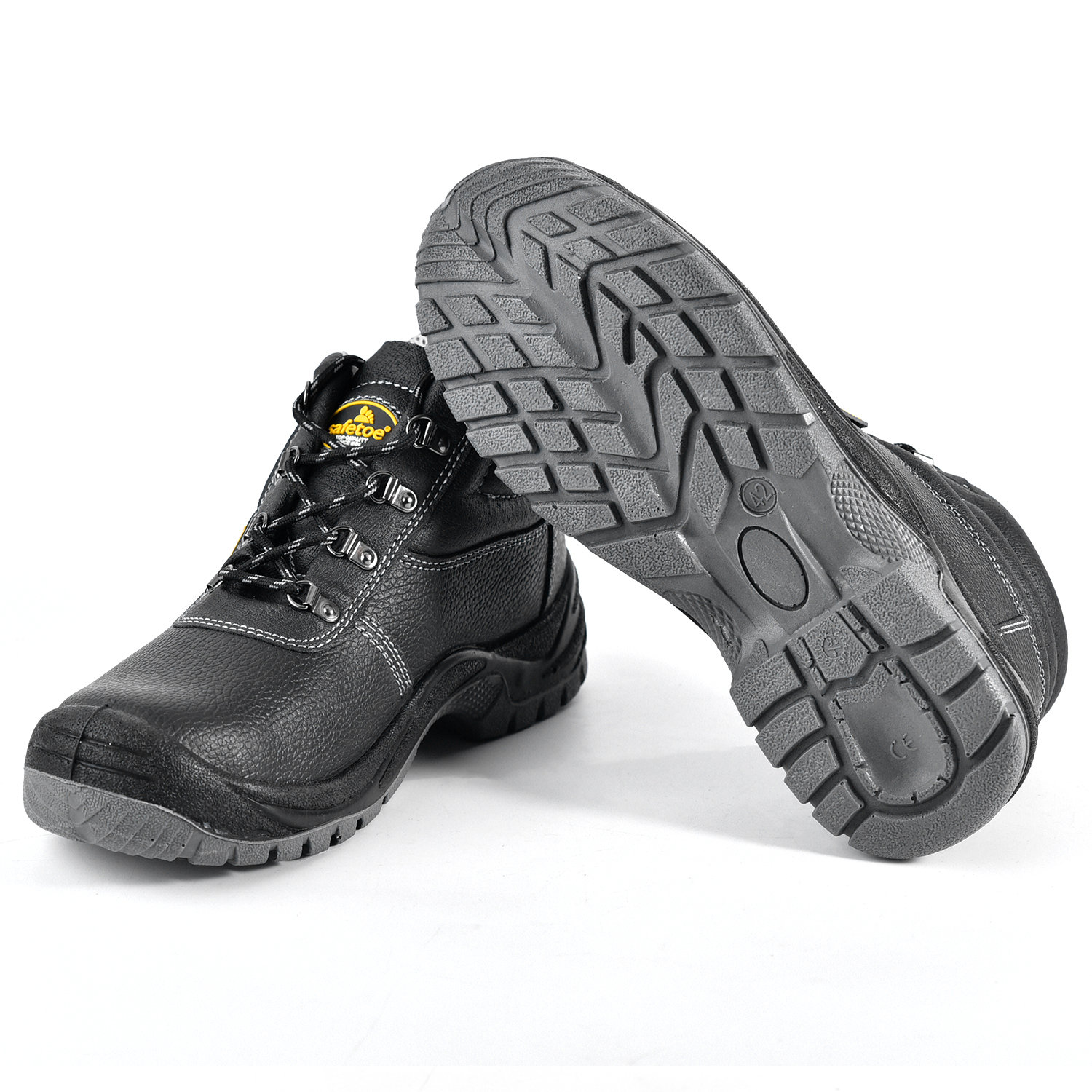 Botas com biqueira de aço protetora preta Site