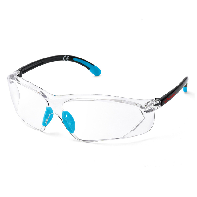 Óculos de segurança CE EN166 UV400 Óculos de proteção para trabalho SG003 Azul