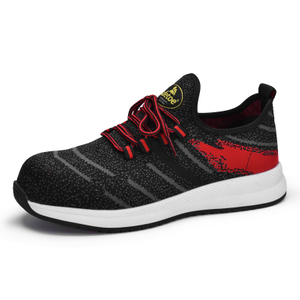 Tênis de trabalho esportivo leve L-7382 vermelho
