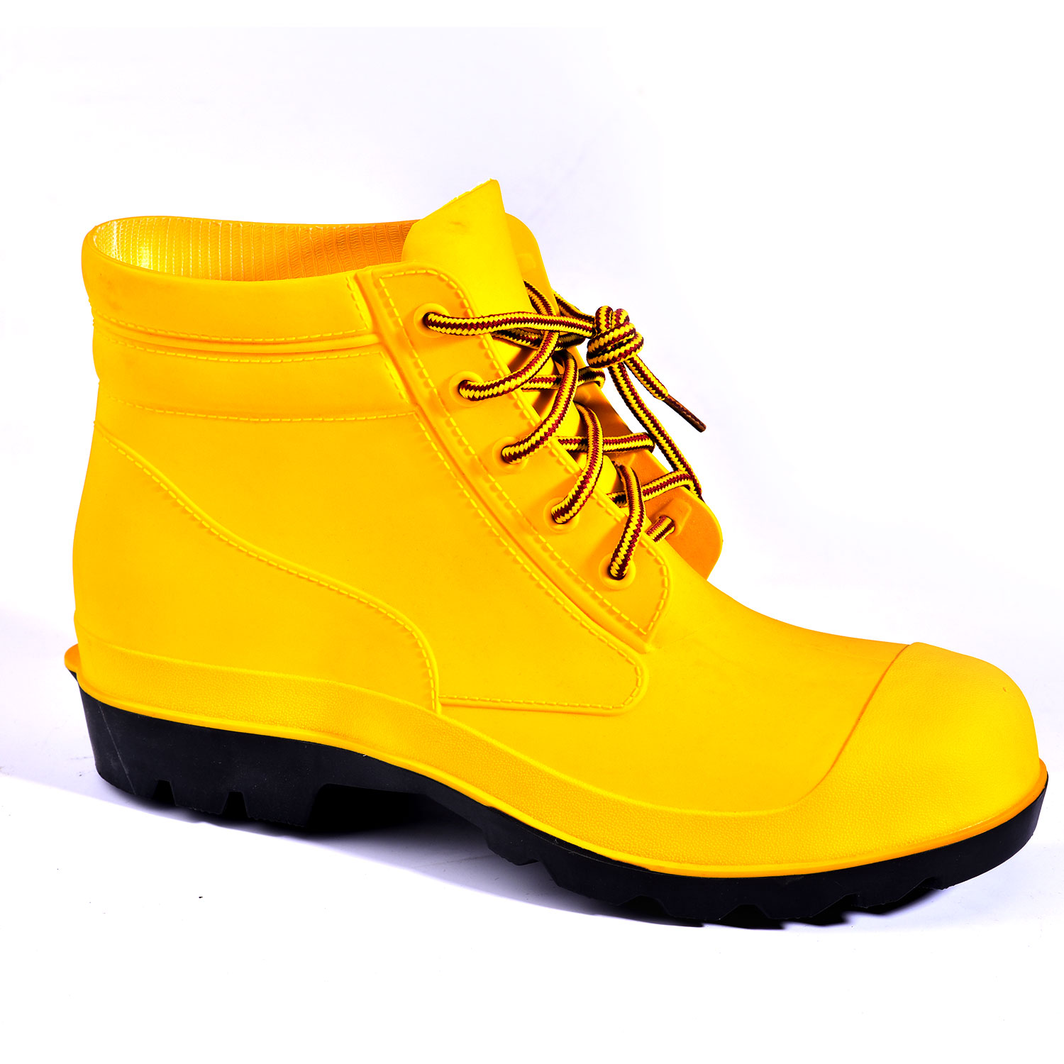Botas de chuva com biqueira de aço W-6050 amarelo