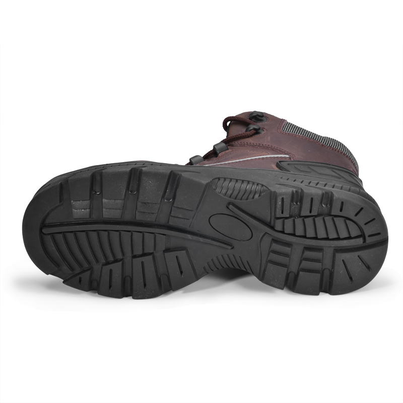 Botas de trabalho de segurança sem metal nubuck de corte médio M-8307